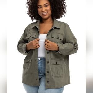 1822 Denim Light Gray Jean Jacket